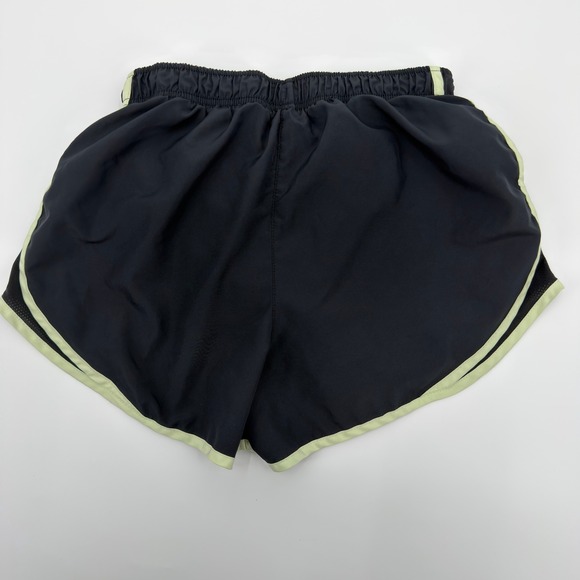 Nike Dri Fit Women Running Shorts Black Neon Trim Athletic Performance Size S - Picture 5 of 7